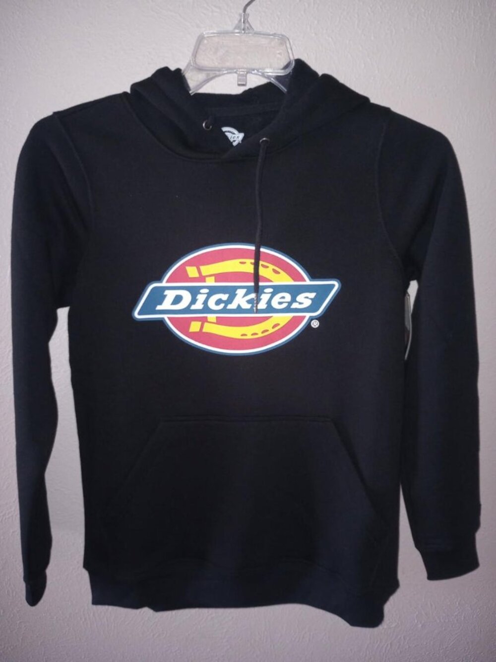 Dickes Women's Size Small Black Heavyweight Pullover Hoodie Sweatshirt NWT